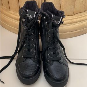 Guess hi top wedge sneaker